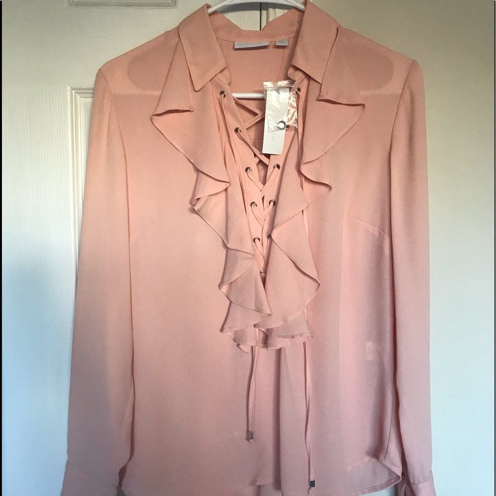New York & Company Pink Blouse Size XS, NEW